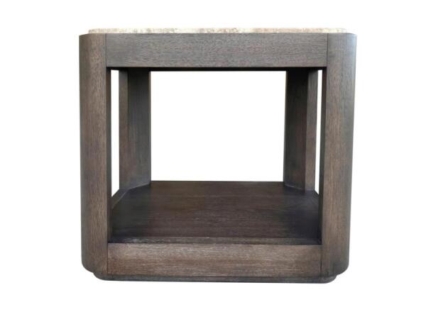 Chairside Table With Stone Top Chairside Tables Brown 8