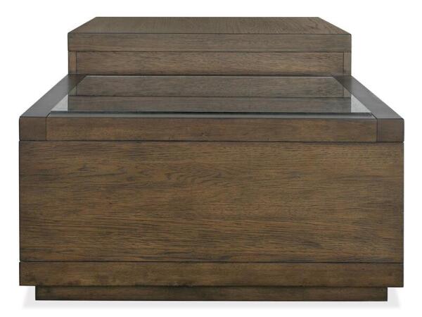 Merrick Rectangular Cocktail Table w/Casters Cocktail & Coffee Tables Brown 18