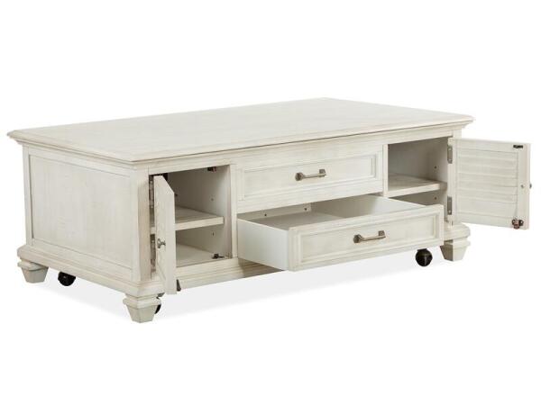 Newport Lift Top Storage Cocktail Table w/Casters - Image 7