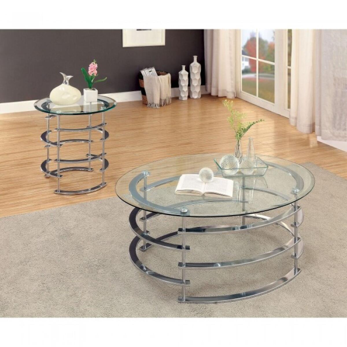 Clonmel End Table, Chrome - Image 3
