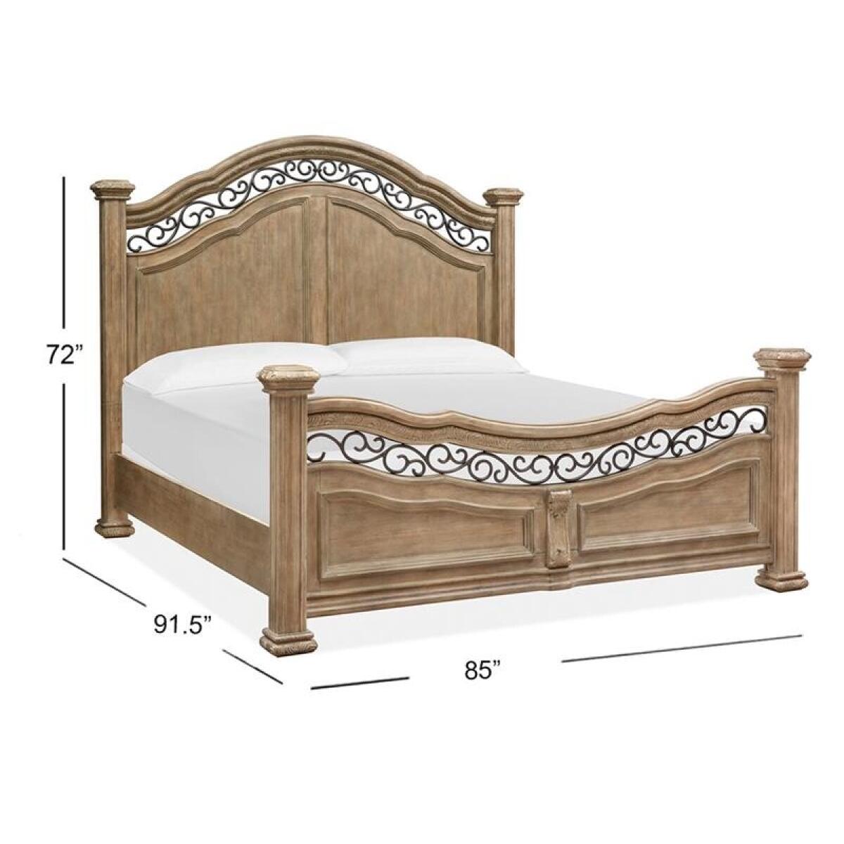 Marisol B5132-64 Complete King Panel Bed - Image 5