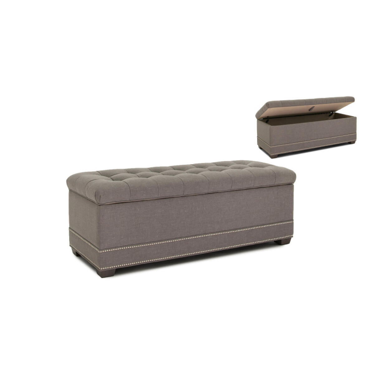 Storage Ottoman w/ Tapered Leg 895-61 - Image 2