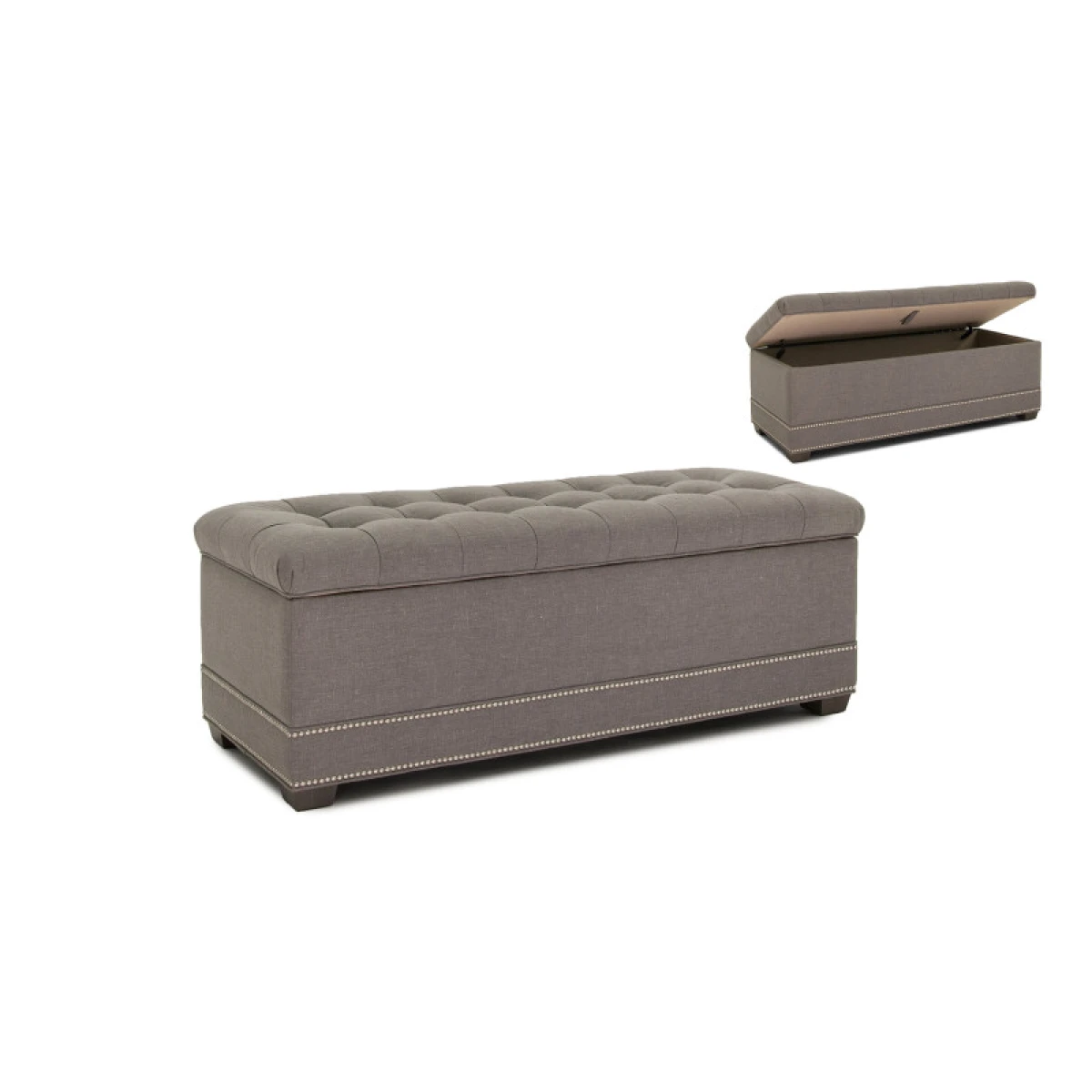 Storage Ottoman w/ Tapered Leg 895-61 - Image 2