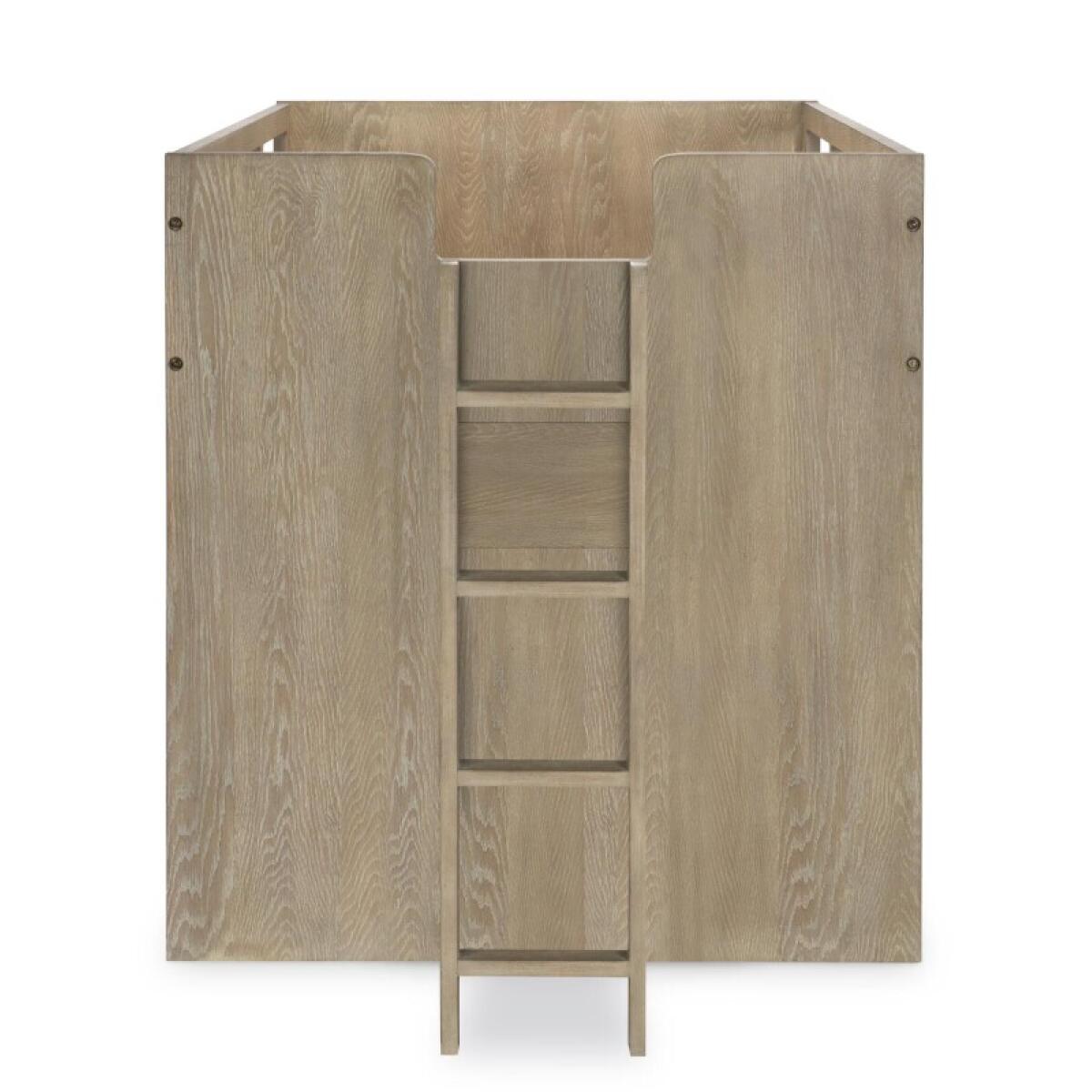 Complete Captains Bed 33 Weathered Oak Finish Youth Beds Brown 17