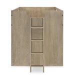 Complete Captains Bed 33 Weathered Oak Finish Youth Beds Brown 34