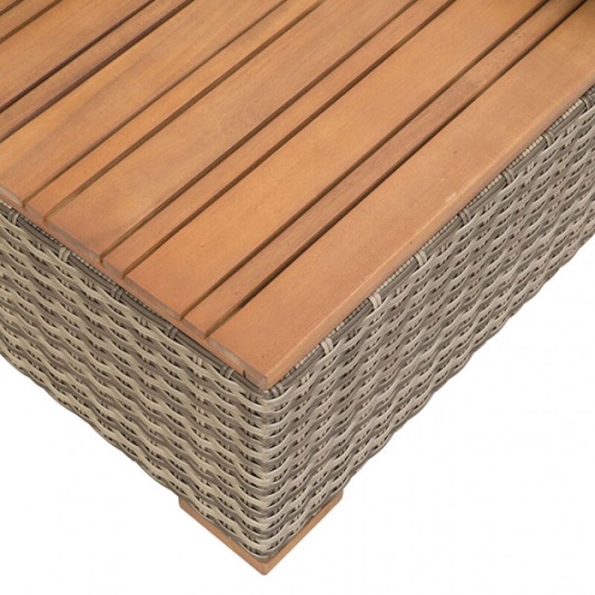 Bahia Tobago Reclining Chaise Lounge Outdoor Loveseats Brown/Dark Gray 9