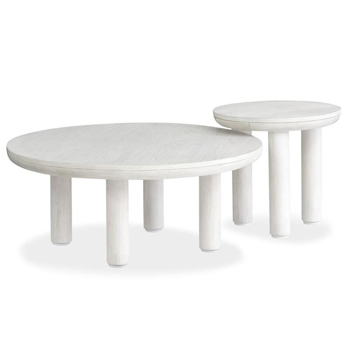 Sunset Cove - White Nesting Cocktail Table w/Casters - Image 2
