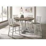 Dakota Counter Ht. Table Dining Tables Antique White/Ash Brown 10