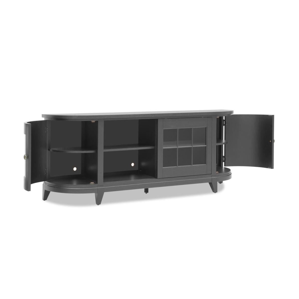 Entertainment Console Entertainment Stands Black 6