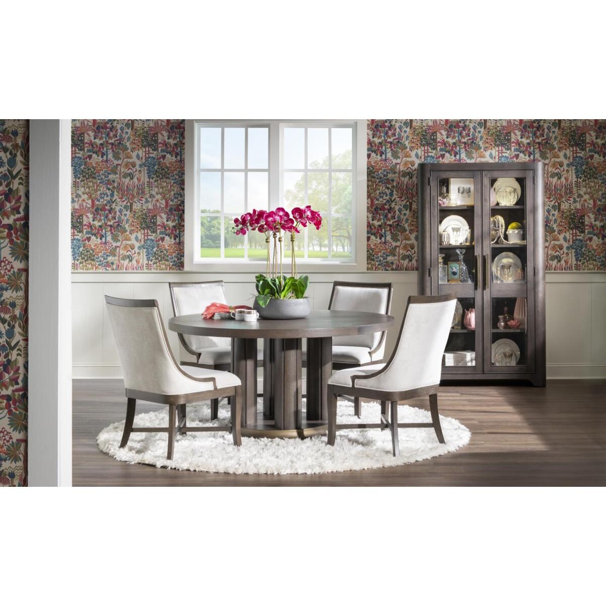 Complete Round Dining Table Dining Tables Brown 6