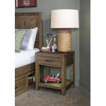 Open Night Stand Brown Finish Youth Nightstands Brown 9