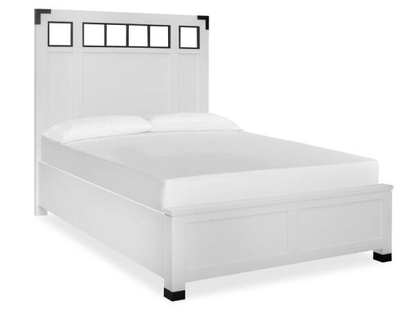 Harper Springs Complete Queen Panel Bed w/Metal/Wood Headboard Beds Beds 10
