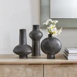 Charcoal Bloom Indoor-outdoor Vases, S/3