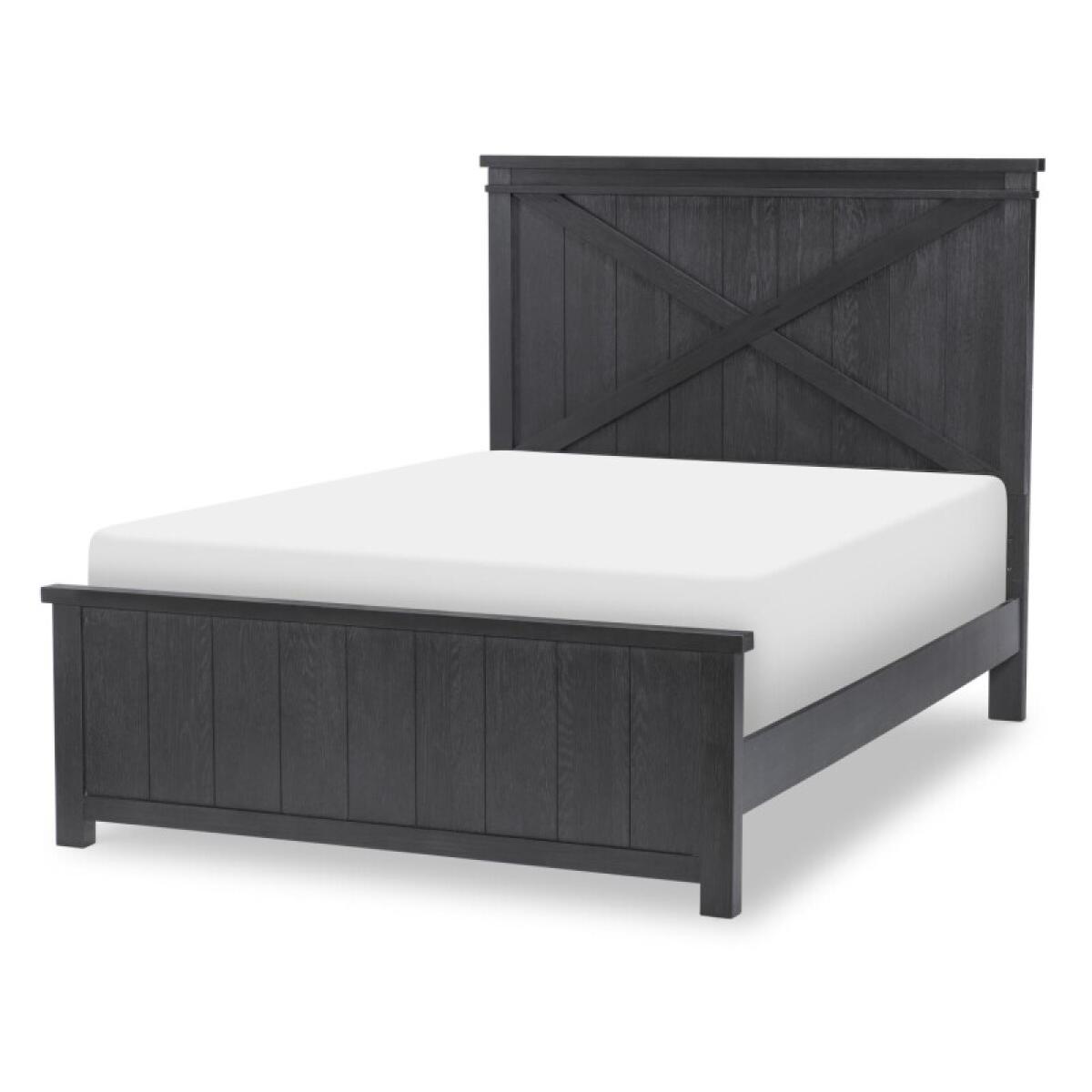 Complete Panel Bed Full 46 Black Finish Youth Beds Black 4