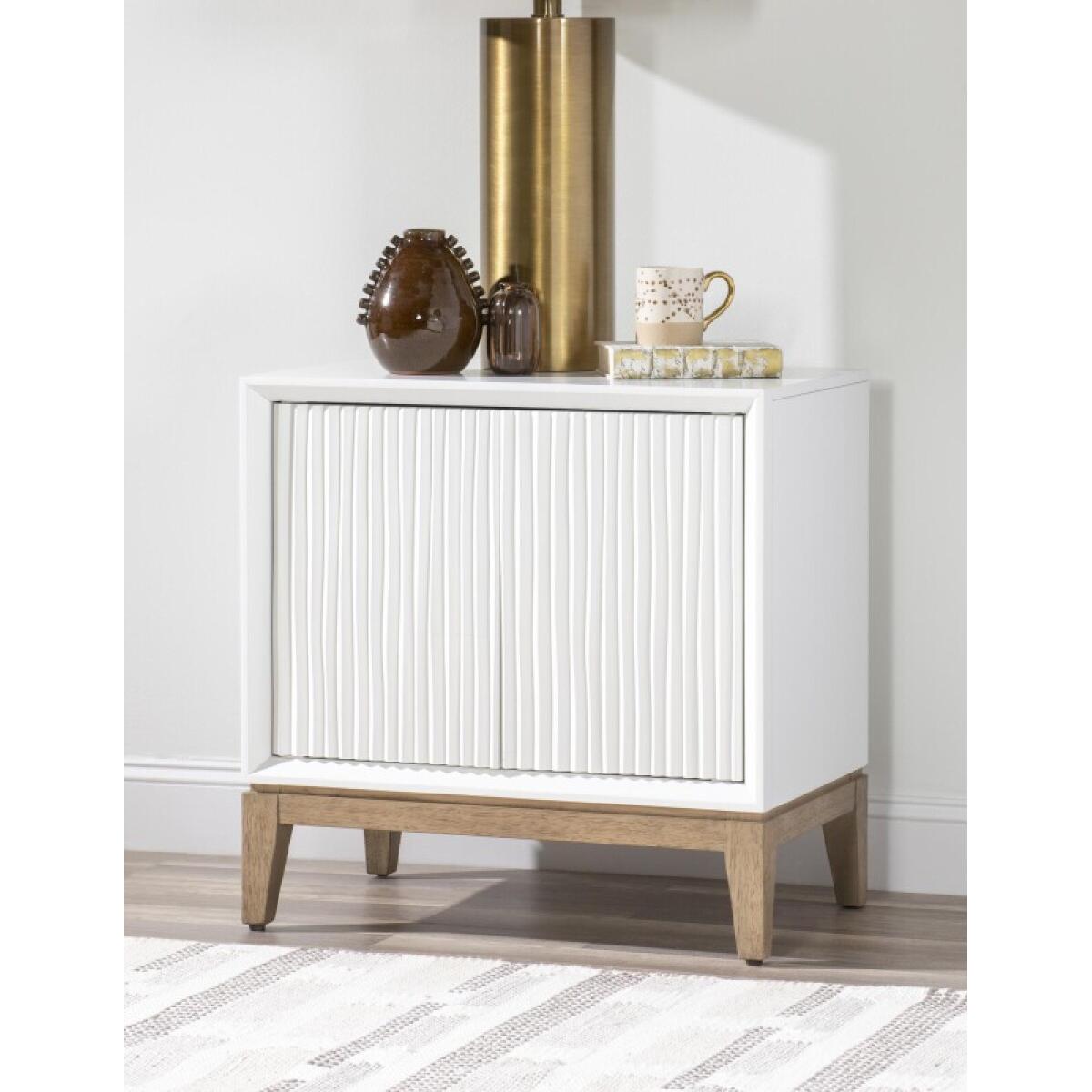 Nightstand Nightstands Cloud White And Desert Oak 7