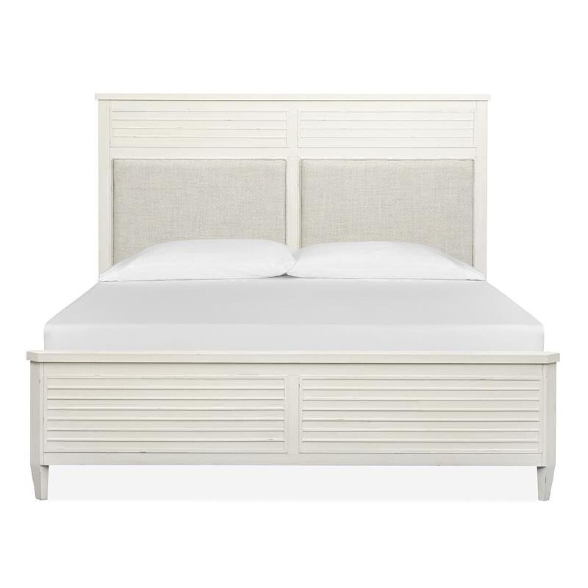 a84b13622b58ead7ede0d4d3a9db4e3d Echo B6310-65H Wood King Panel Bed Upholstered Headboard KD - Image 1
