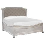 Bronwyn Wood King Bed Shaped Footboard SU