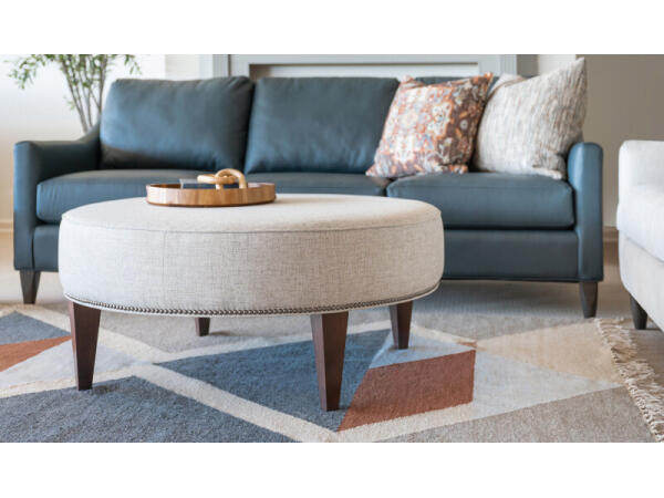 Large Ottoman 2161-50LG Ottomans & Poufs Cream