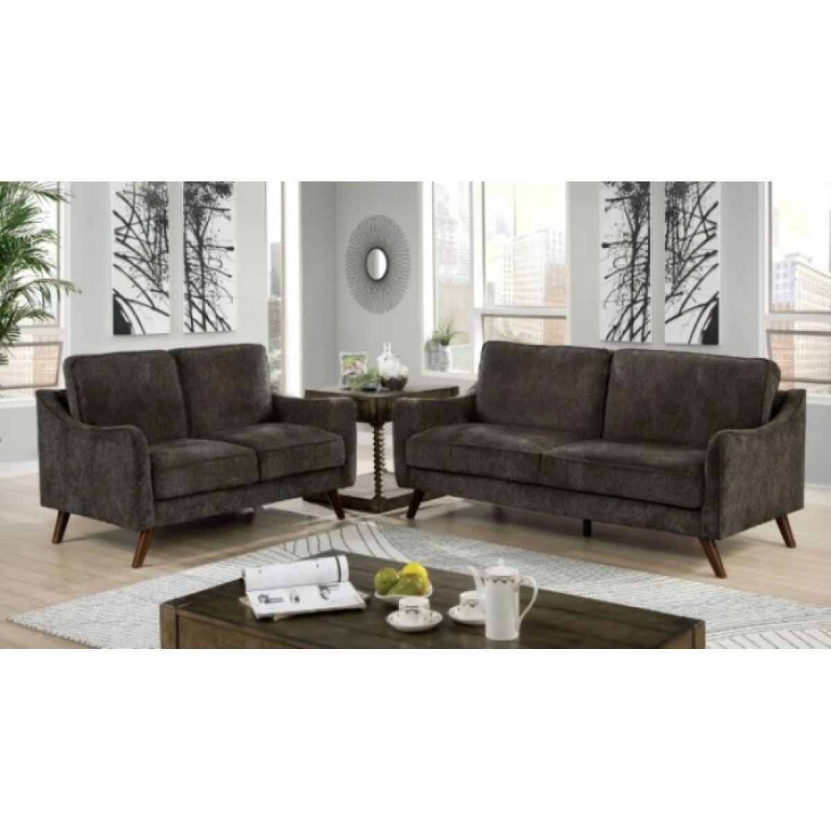 Maxime Loveseat Loveseats Brown 5