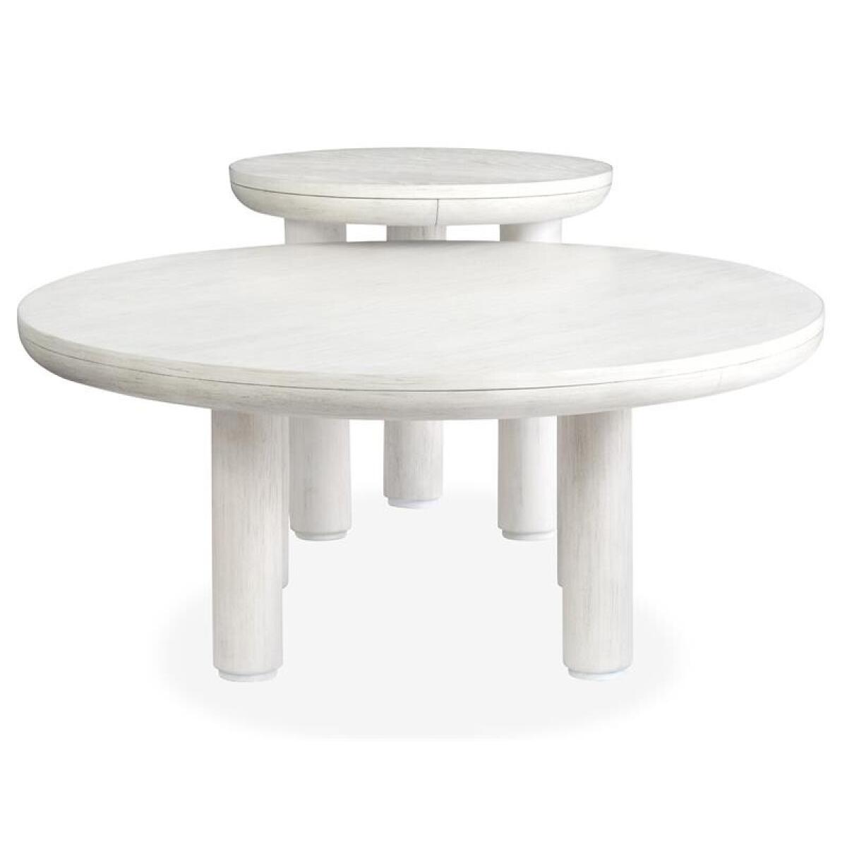 Sunset Cove - White Nesting Cocktail Table w/Casters - Image 3