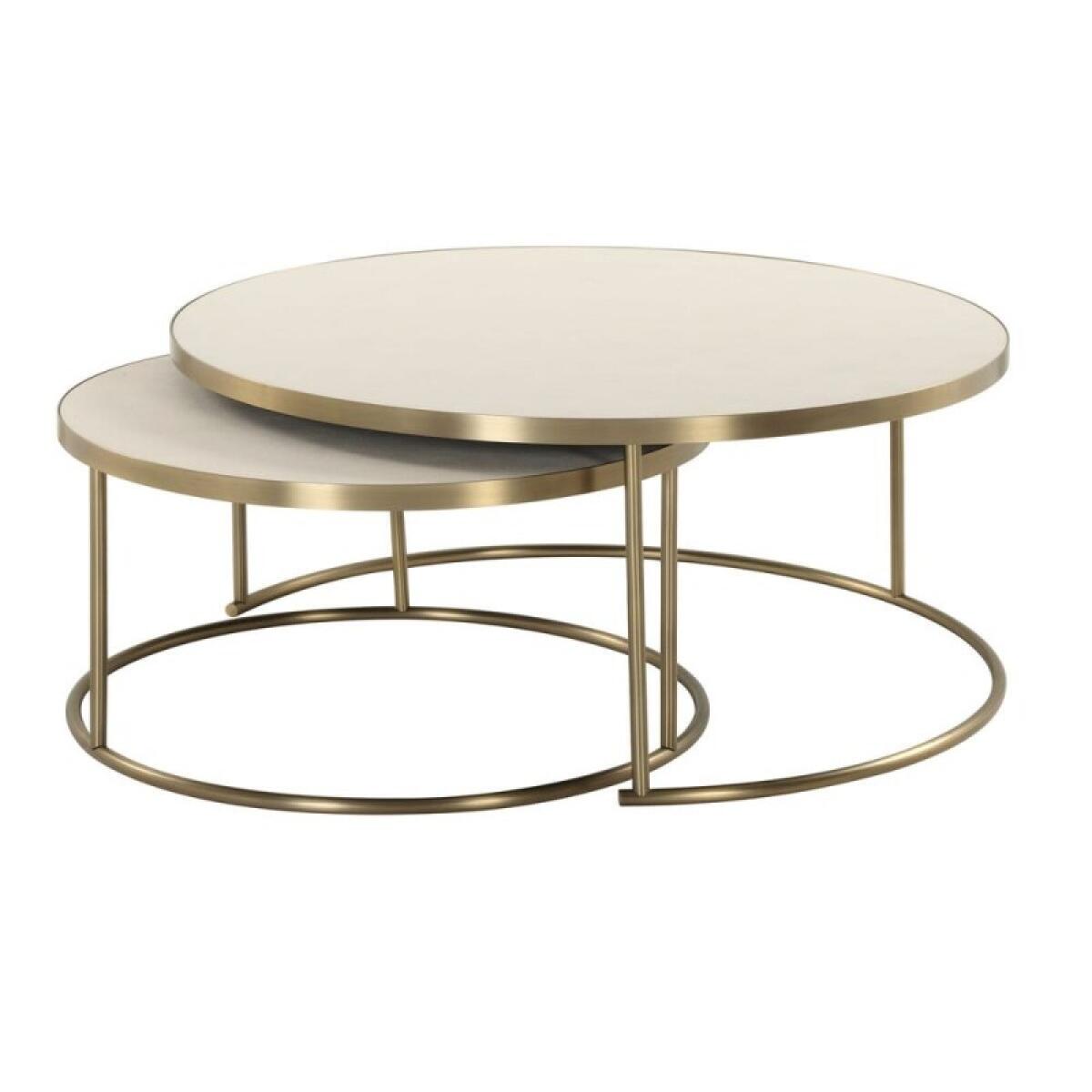 Aragon Nesting Coffee Tables, S/2, White - Image 5