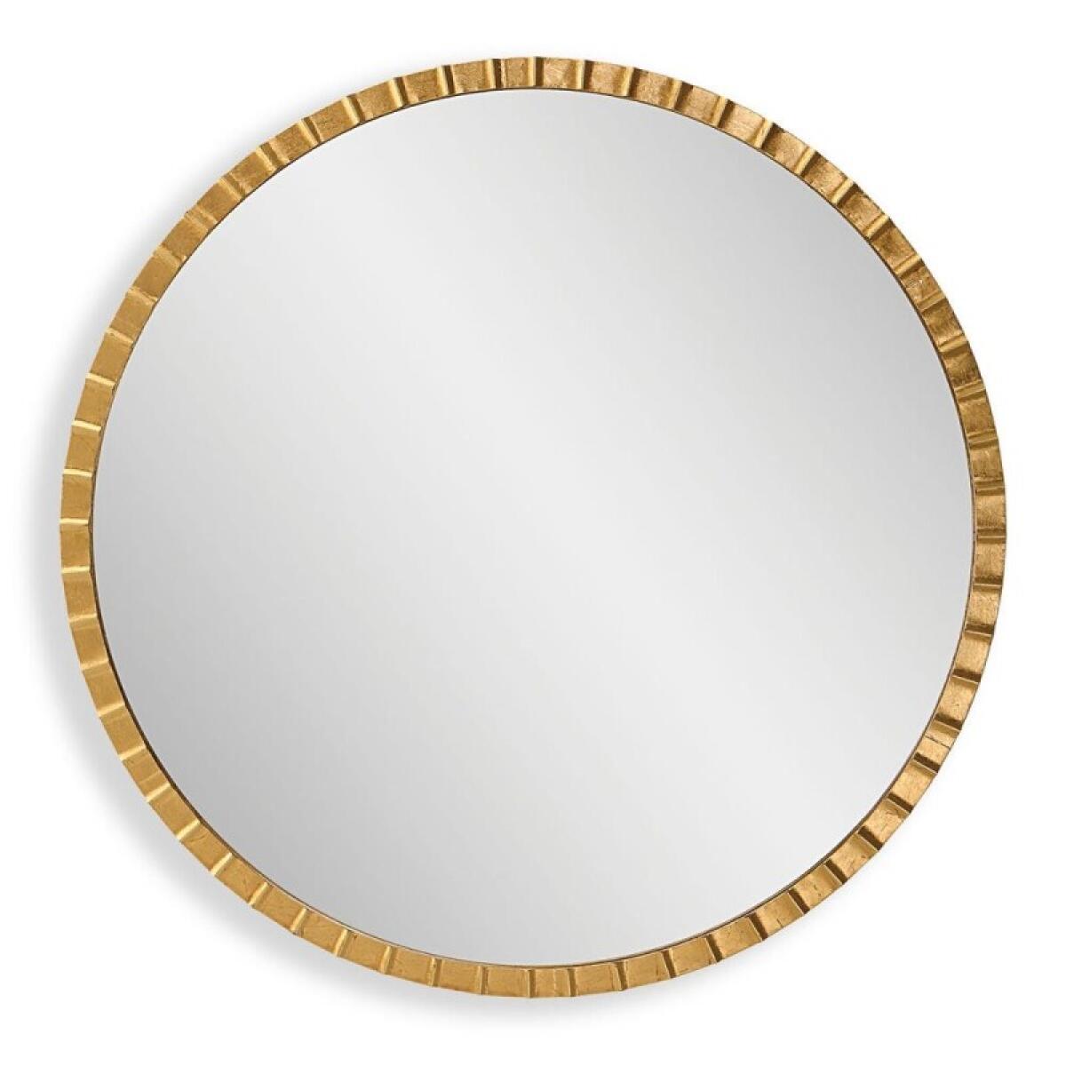 Dandridge Round Mirror, Gold - Image 2