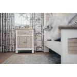 Islamorada 1-drawer / 2-door Electrified Coastal Nightstand - Image 7