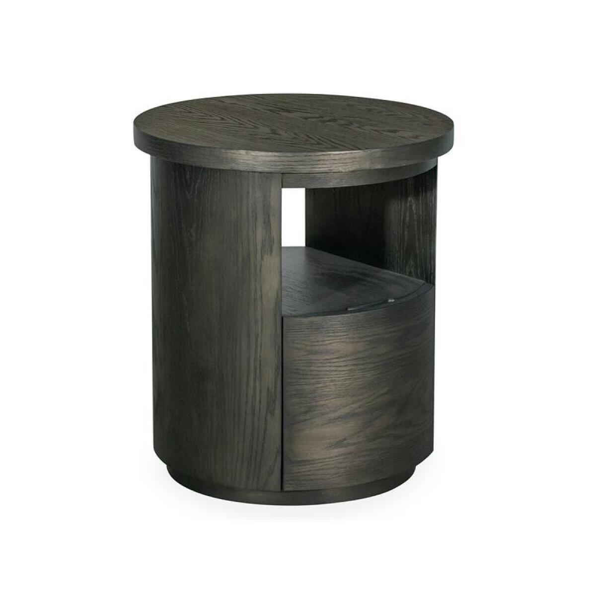 Bosley Dk. Brown Round End Table - Image 10