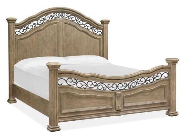 Marisol B5132-64 Complete King Panel Bed - Image 6