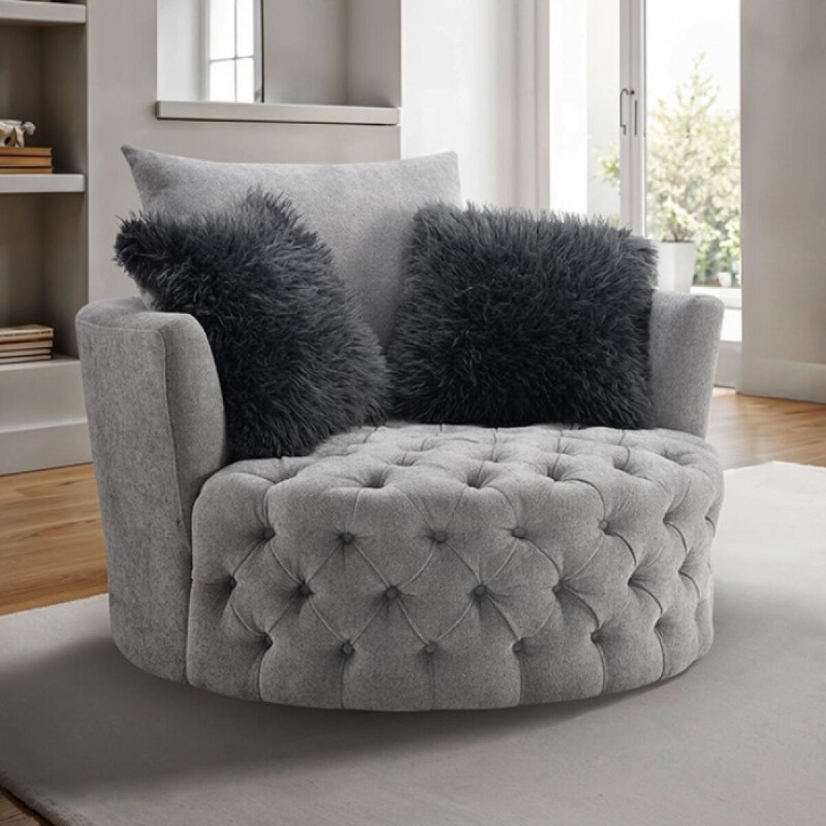Sofi Button Tufted Swivel Chair - Image 2