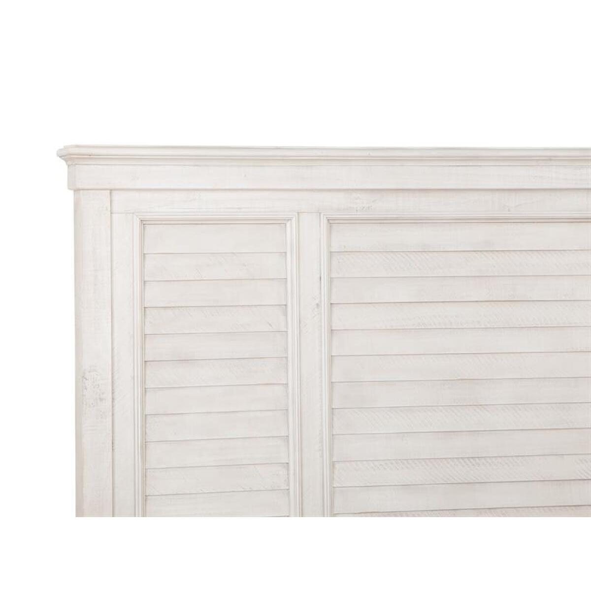 Newport Complete King Shutter Panel Bed Beds Alabaster 7