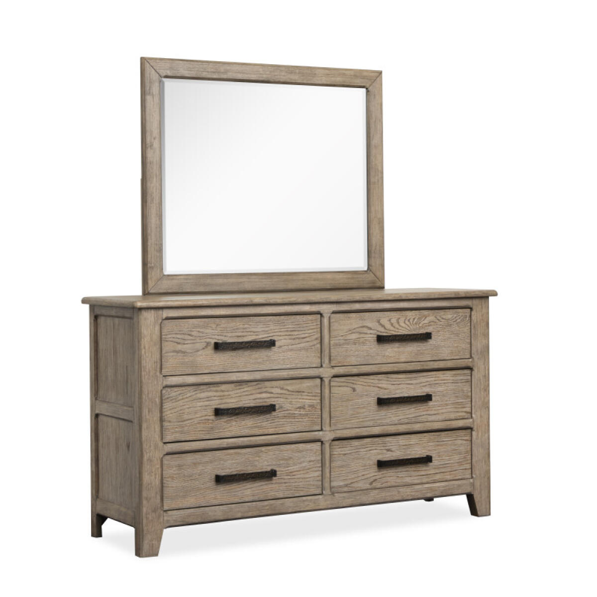 Dresser with Landscape Mirror Dressers Brown 5