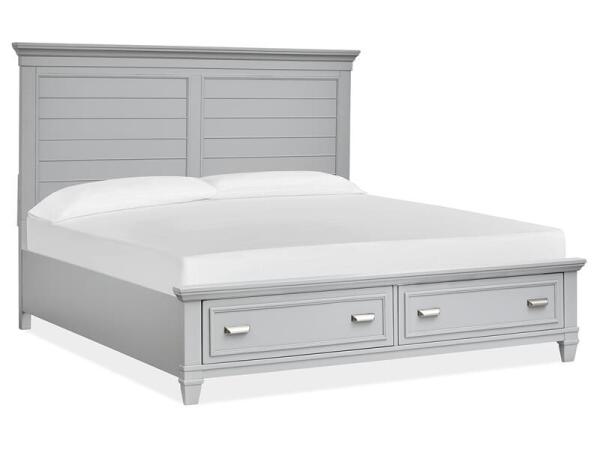 Charleston Complete Queen Panel Storage Bed – Grey Beds Beds 13