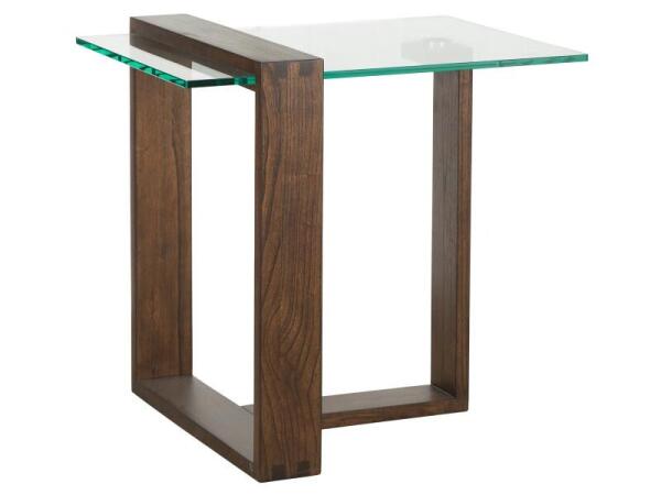 Bristow Glass Rectangular End Table Top SU