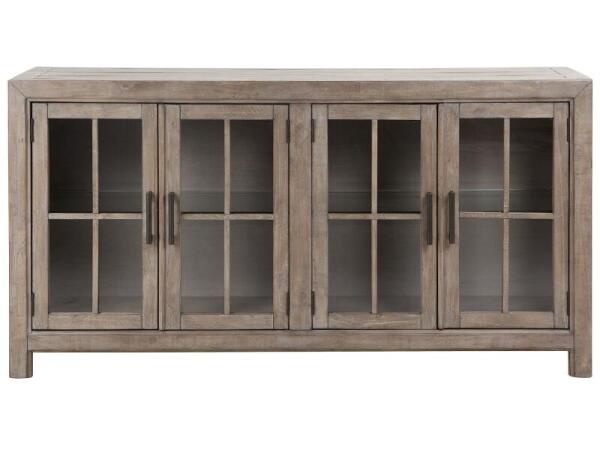 Tinley Park Buffet Curio Cabinet Dining Storage Brown