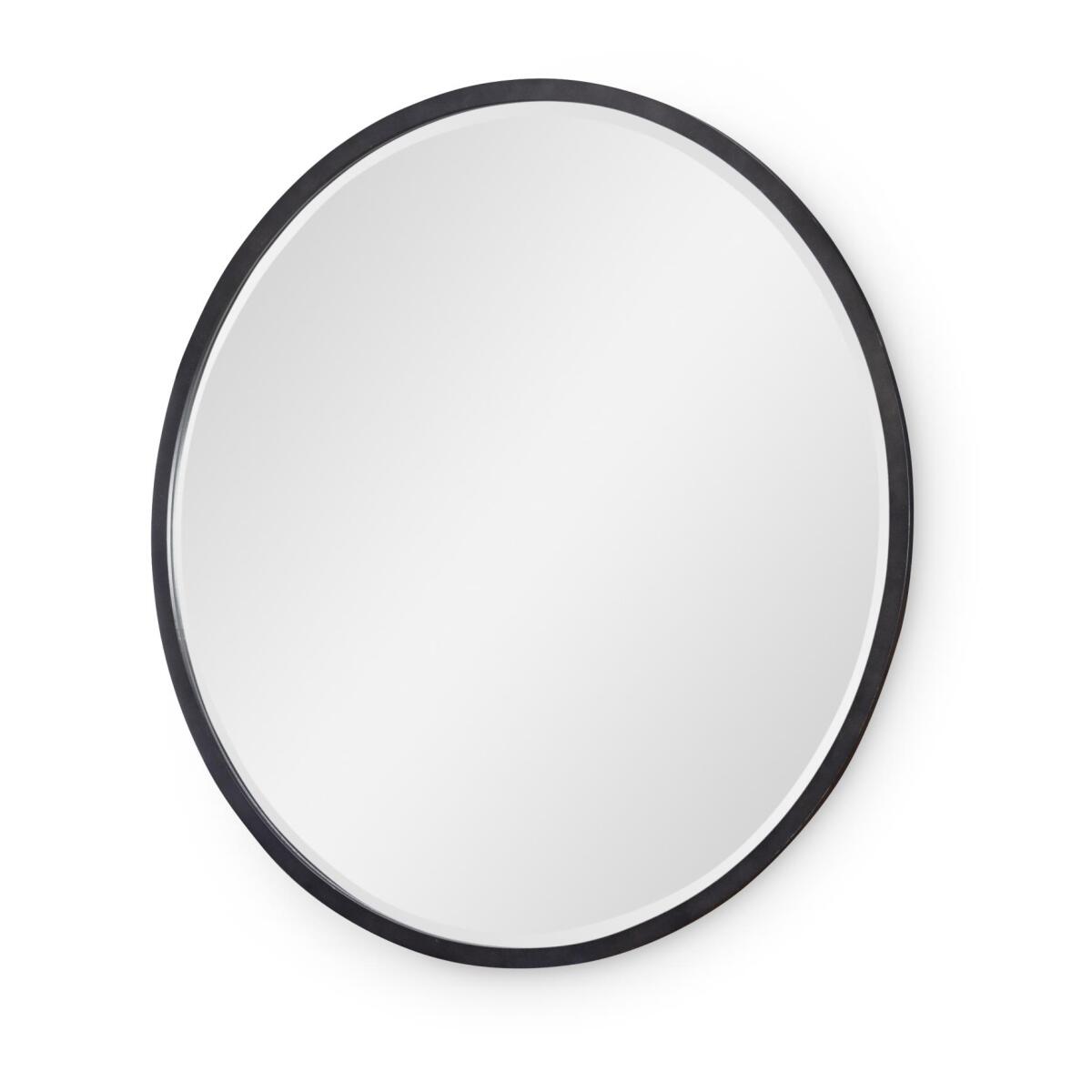 Round Mirror Bedroom Mirrors Black 4