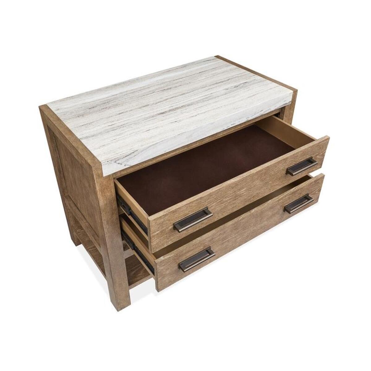 Plum Creek – LT. Brown Open Nightstand Nightstands Brown 8