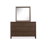 Dresser with Portrait Mirror Dressers Brown 2