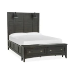 Complete Queen Lamp Panel Storage Bed Beds Beds 14