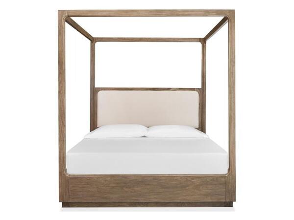 Westbourne Complete King Poster Bed w/Upholstered Headboard Beds Beds