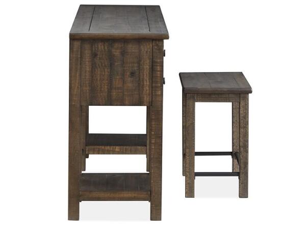 Smithton Rectangular Sofa Table w/1 Stool Sofa Tables Brown 25