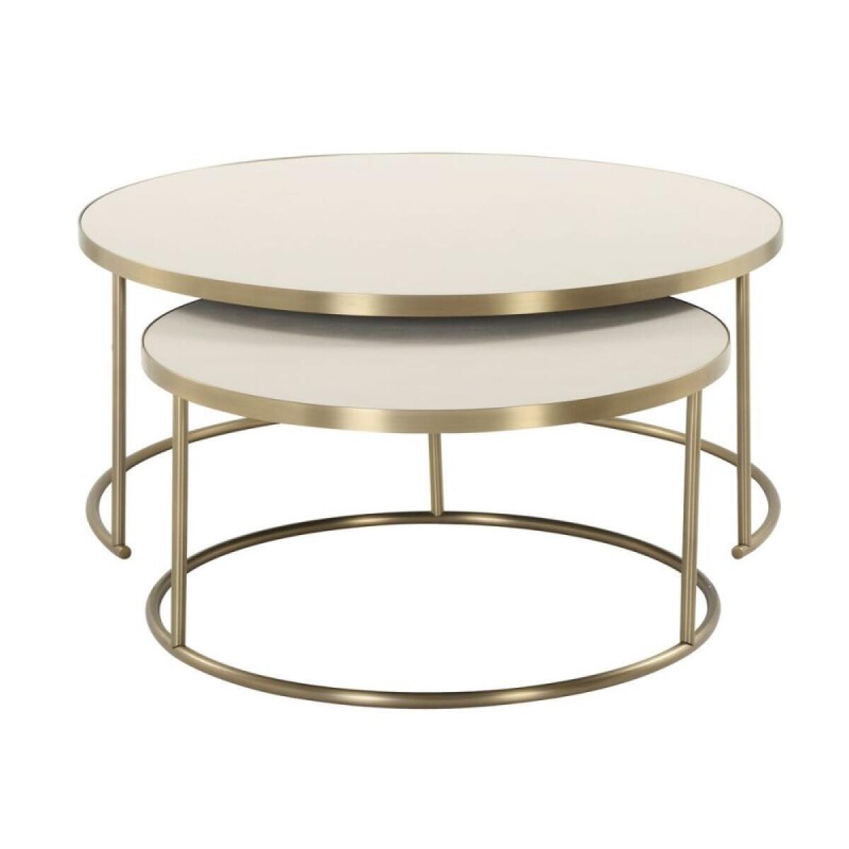 Aragon Nesting Coffee Tables, S/2, White - Image 6