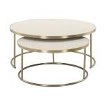 Aragon Nesting Coffee Tables, S/2, White - Image 6