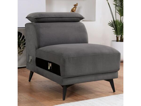 Napanee Armless Chair Sectionals Dark Gray