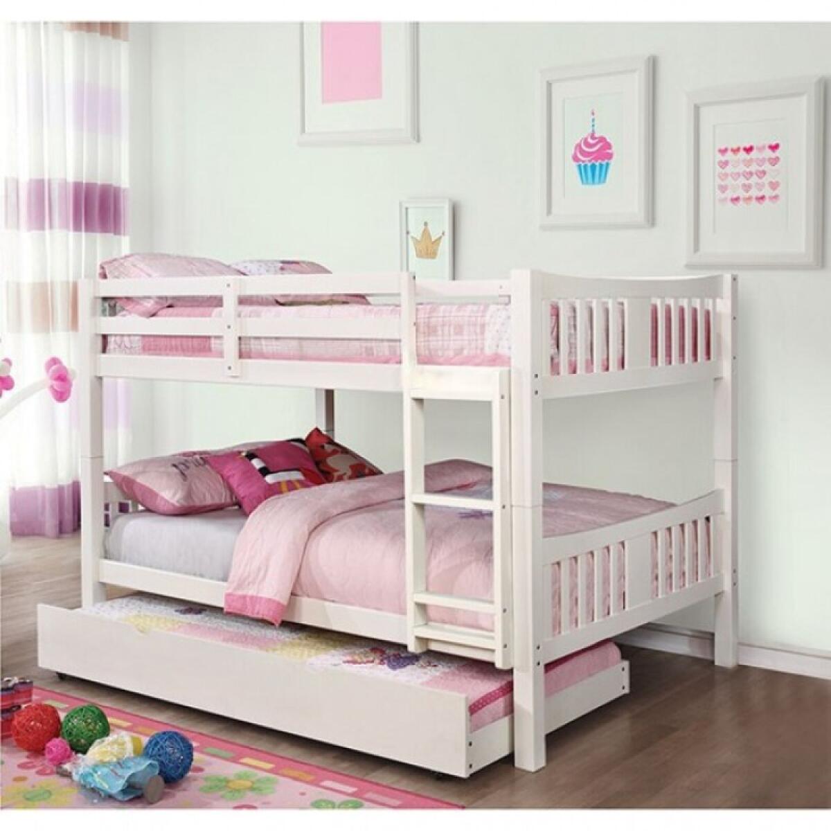 Cameron Full/Full Bunk Bed, White - Image 3