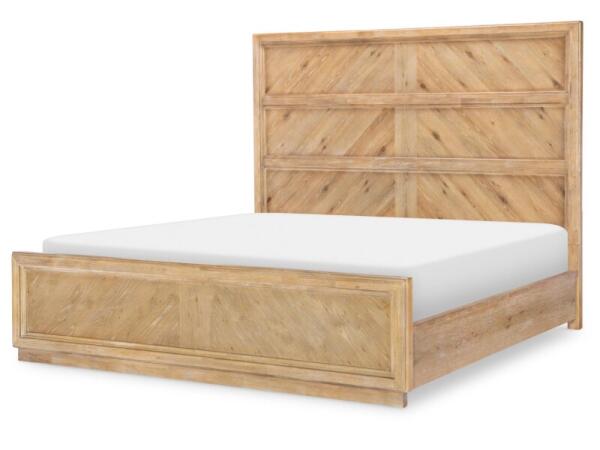 Complete Cal King Panel Bed 6/0 Beds Aged Driftwood