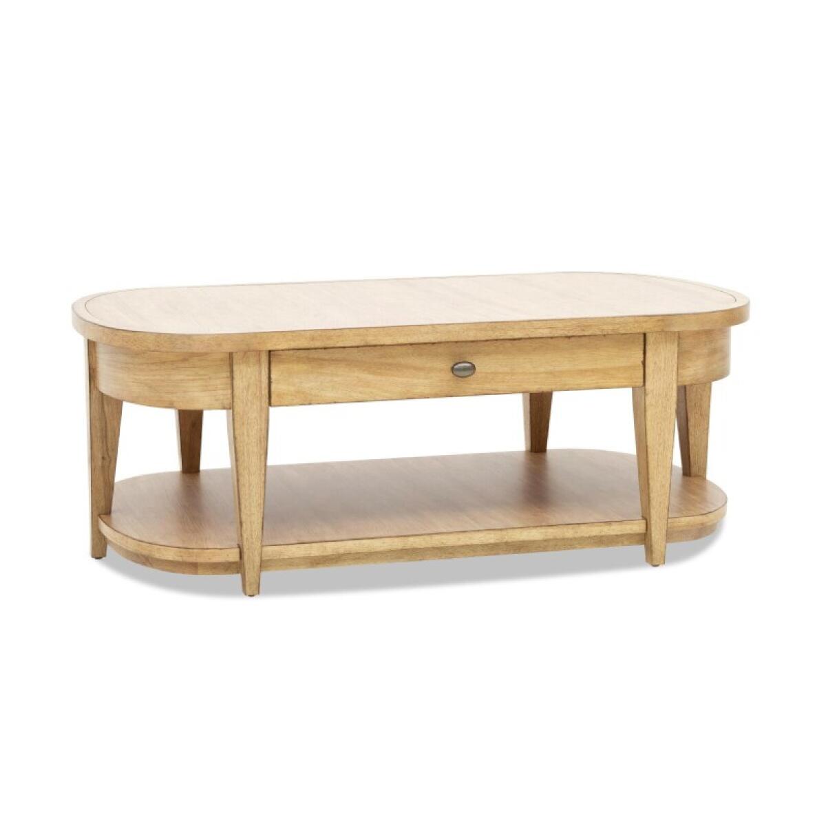 Oval Cocktail Table Cocktail & Coffee Tables Brown 4