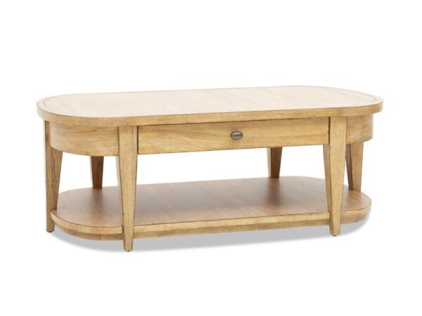 Oval Cocktail Table Cocktail & Coffee Tables Brown