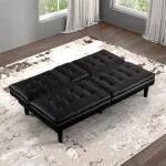 Eidsberg Futon Sofa Bed Sleeper Sofas Black 13
