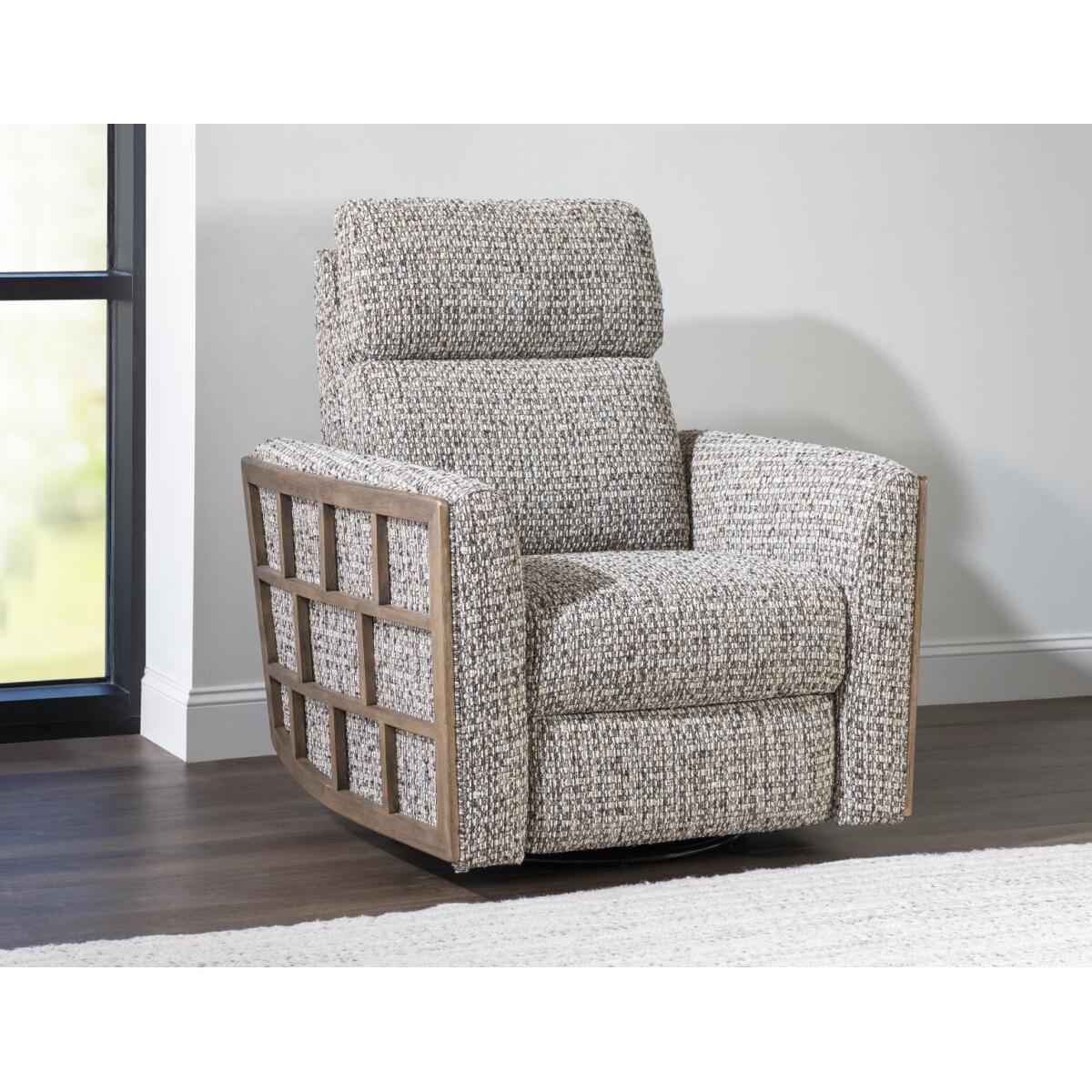 Swivel Glider Recliner Recliners Brown 4